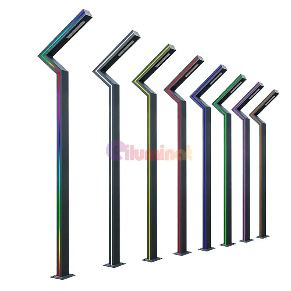 Stalp Iluminat Stradal 30W Rgb Telecomanda 3.5M Street Light Pole