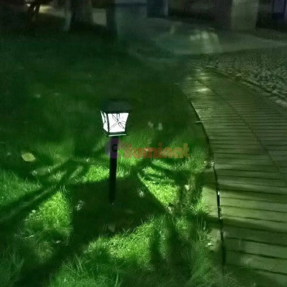 Stalp Led Gradina Cu Incarcare Solara Kiskin Solar Lamp