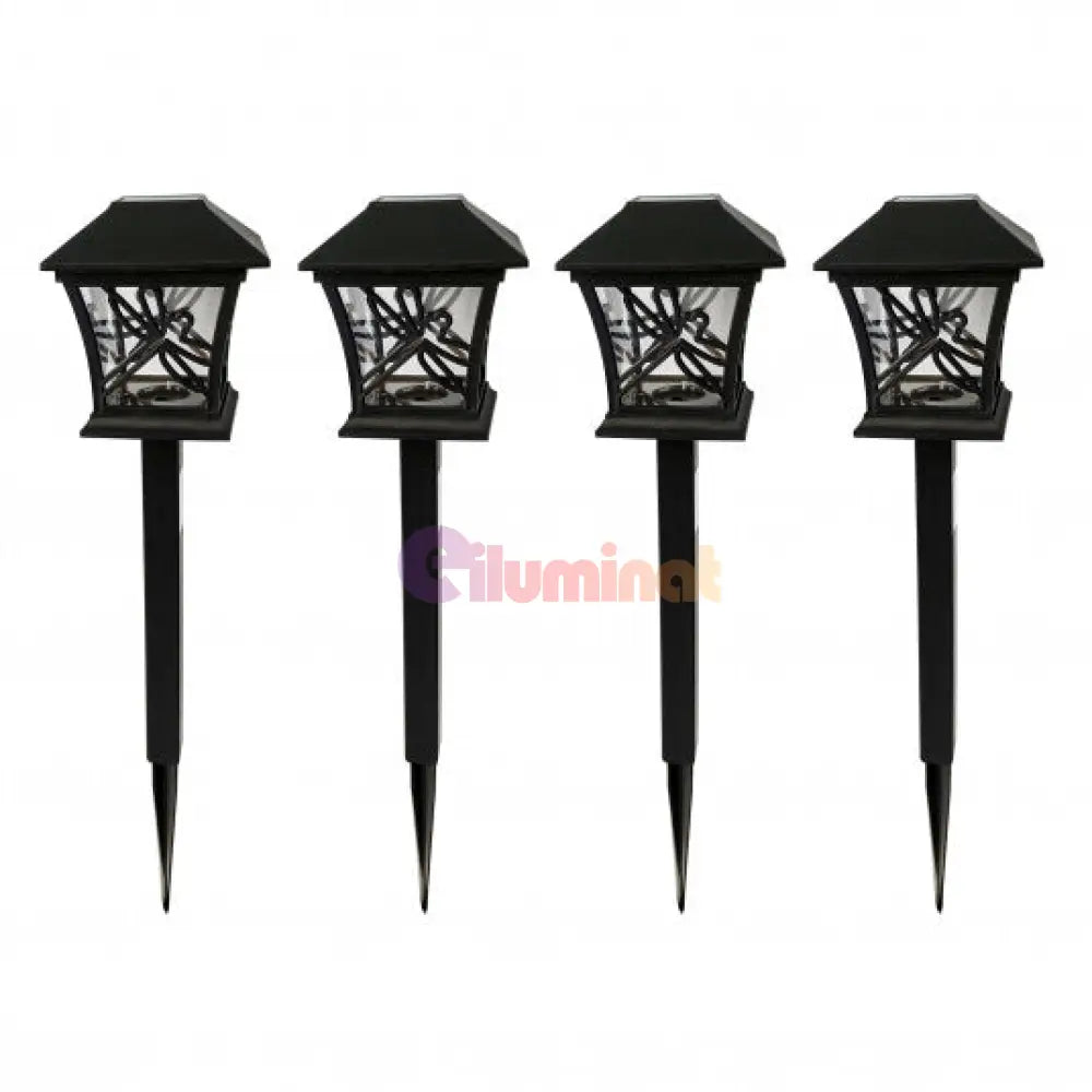 Stalp Led Gradina Cu Incarcare Solara Kiskin Solar Lamp