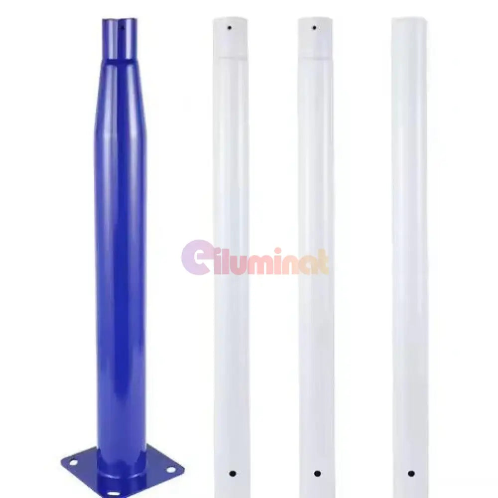 Stalp Metalic Alb/Albastru Modular 3m STALP ORNAMENTAL / Alb/Albastru ornamental pole