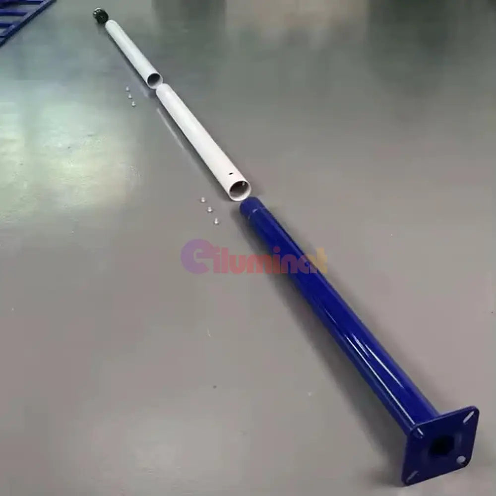 Stalp Metalic Alb/Albastru Modular 5m STALP ORNAMENTAL / Alb/Albastru ornamental pole