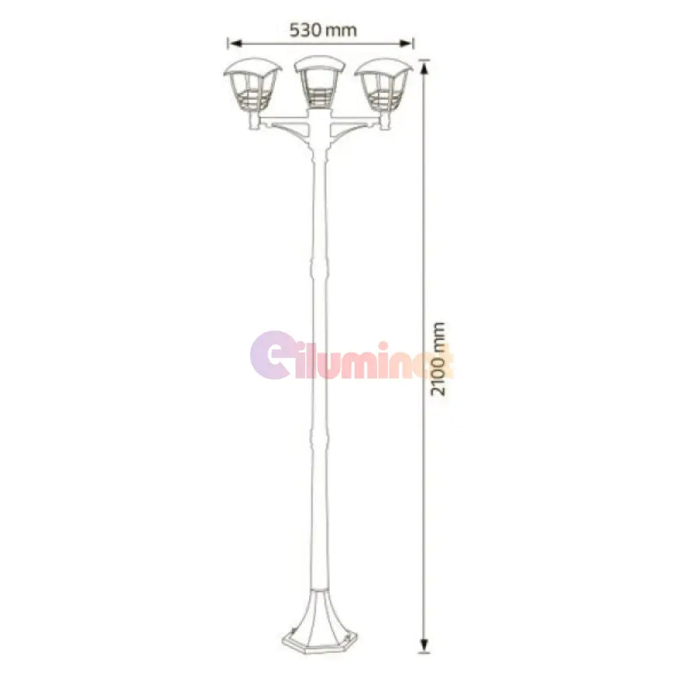 Stalp Ornamental 2 Metri Nar-7 Ornamental Pole