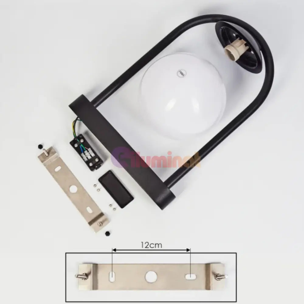 Stalp Exterior E27 IP44 98732 NEGRU / STALP ORNAMENTAL EXTERIOR LAMP