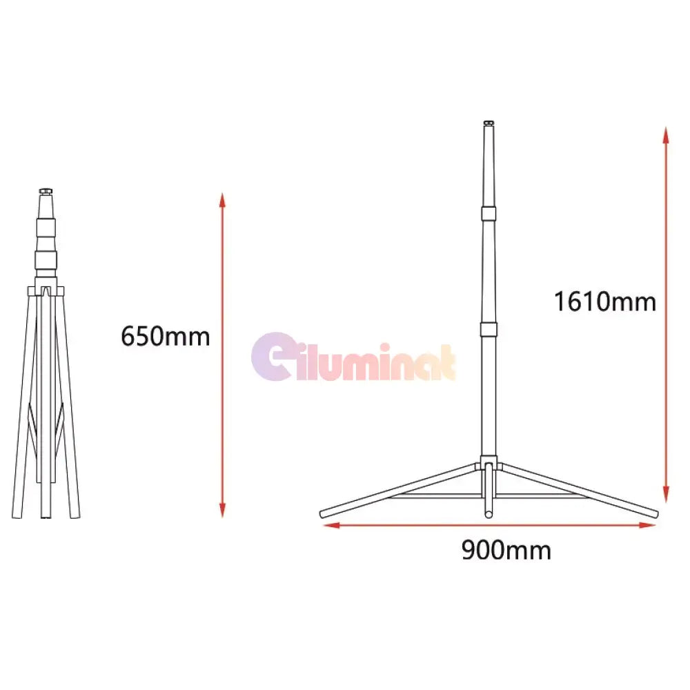 Stativ Proiector Led 1.6 Metri Reglabil Simplu Flood Light Holder