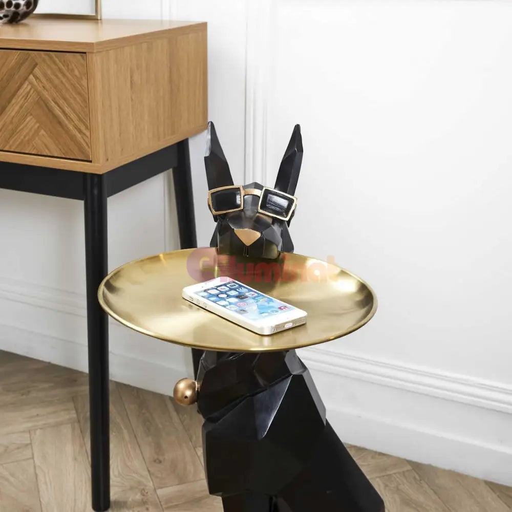 Statueta Decorativa Geometrica Obsidian Hound STATUETA / NEAGRA