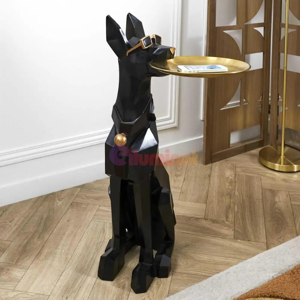 Statueta Decorativa Geometrica Obsidian Hound STATUETA / NEAGRA