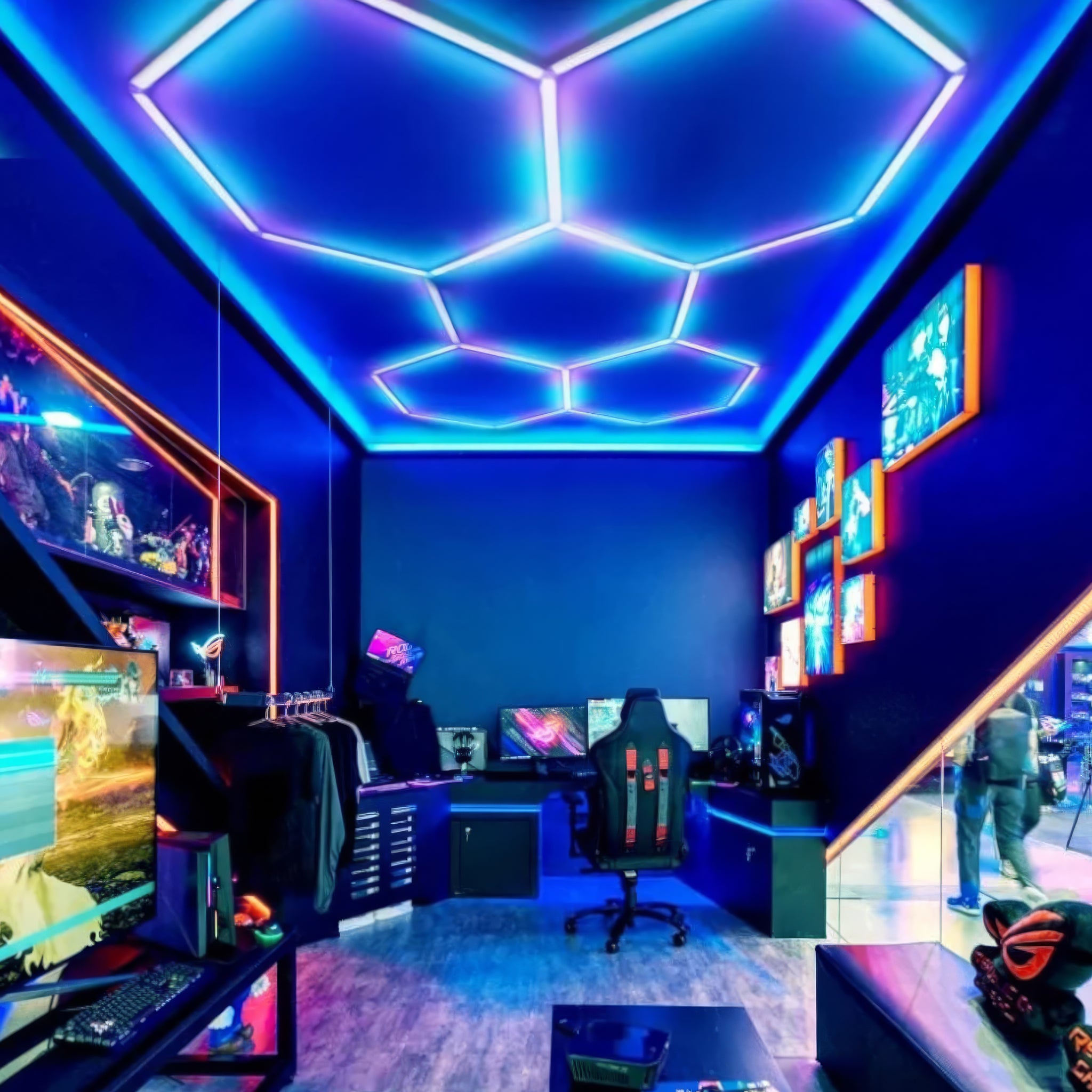 Plafoniera LED Tip Hexagon HoneyComb 235x162CM Echivalent 400W