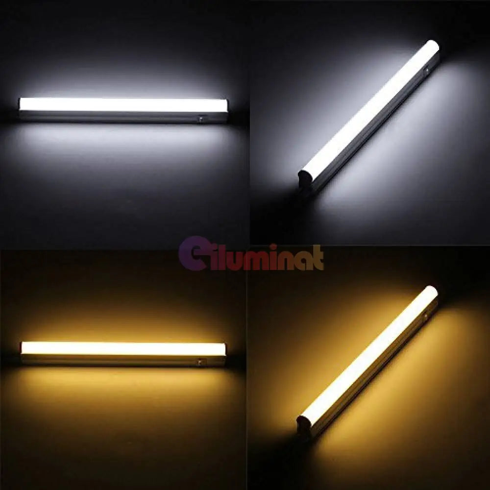 Tub Led T5 Mat Cu Suport Inclus Si Intrerupator 60Cm 7W Liniar Light