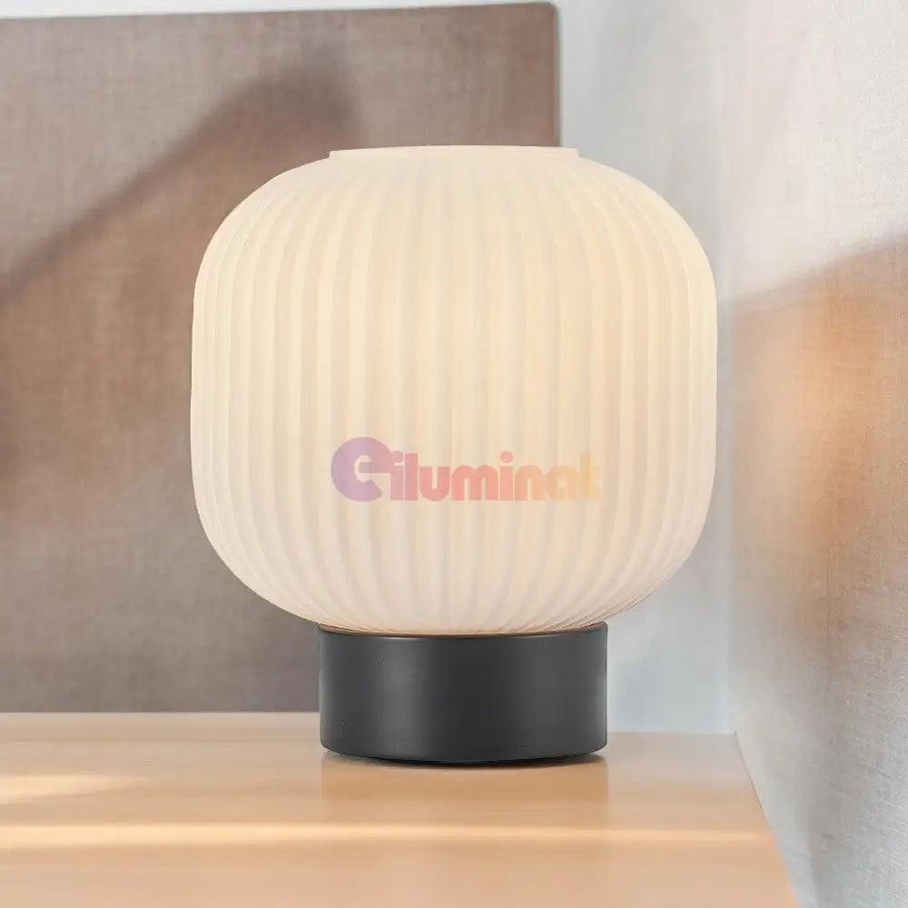 Veioza Abajur Sticla Cu Buton Infesto Glass Table Lamp