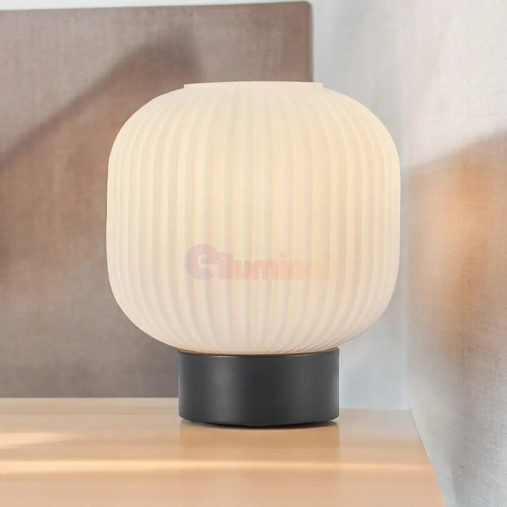 Veioza Abajur Sticla Cu Buton Infesto Glass Table Lamp