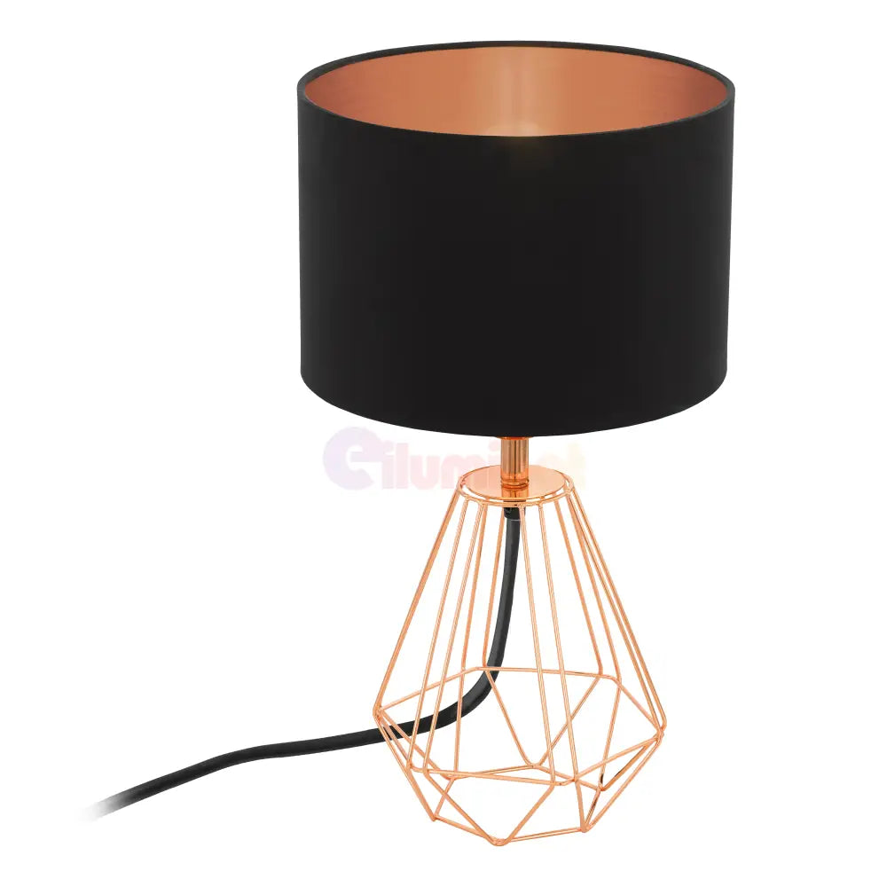 Veioza Decorativa CARLTON 2 Black & Gold 30.5CM VEIOZA DECORATIVA desk lamp
