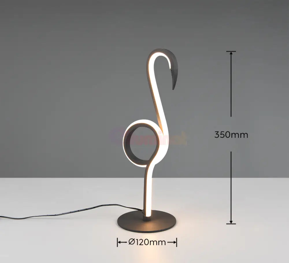 Veioza LED INGO 6W Neagra desk lamp