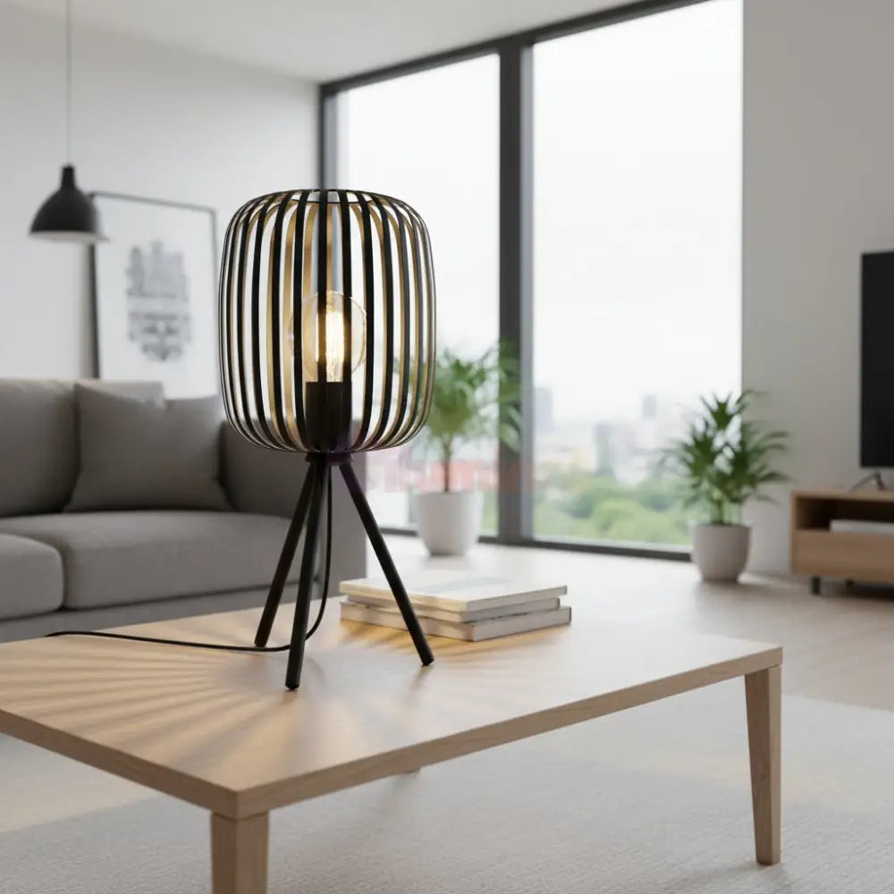 Veioza Decorativa ROMAZZINA Black Ø20CM desk lamp