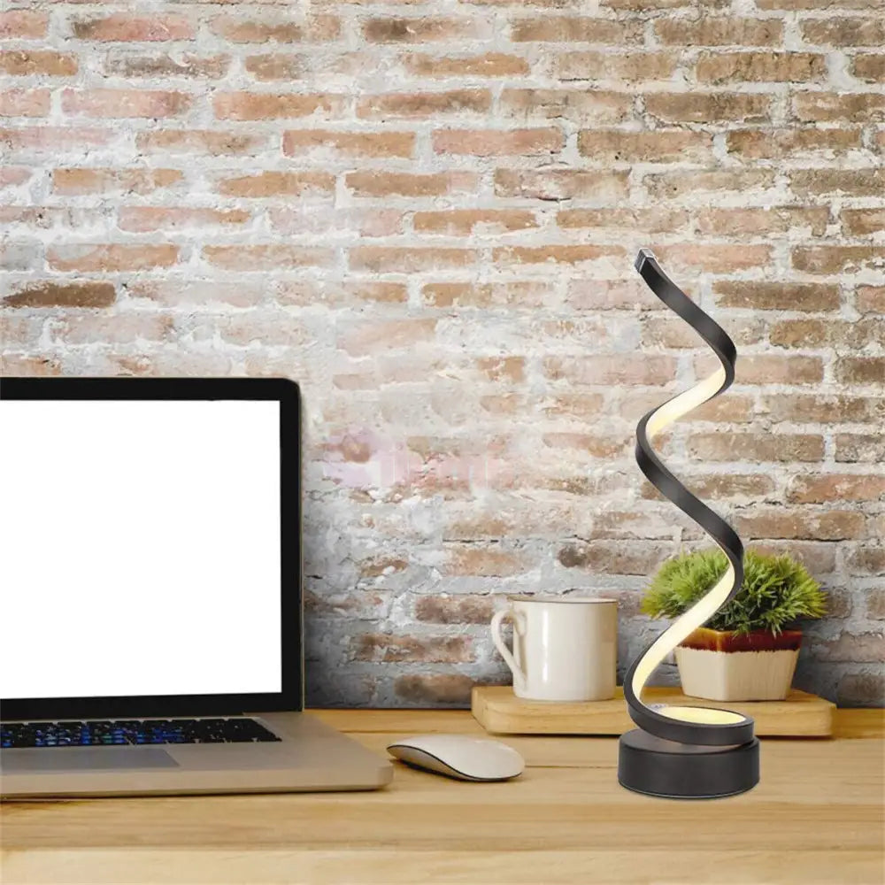 Veioza Led 38W Wave Neagra Desk Lamp