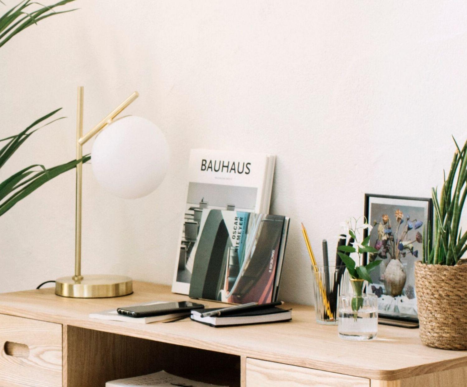 Veioza Abajur Nordic Style Golden Branch Table Lamp