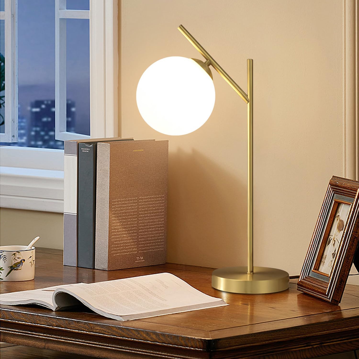 Veioza Abajur Nordic Style Golden Branch Table Lamp