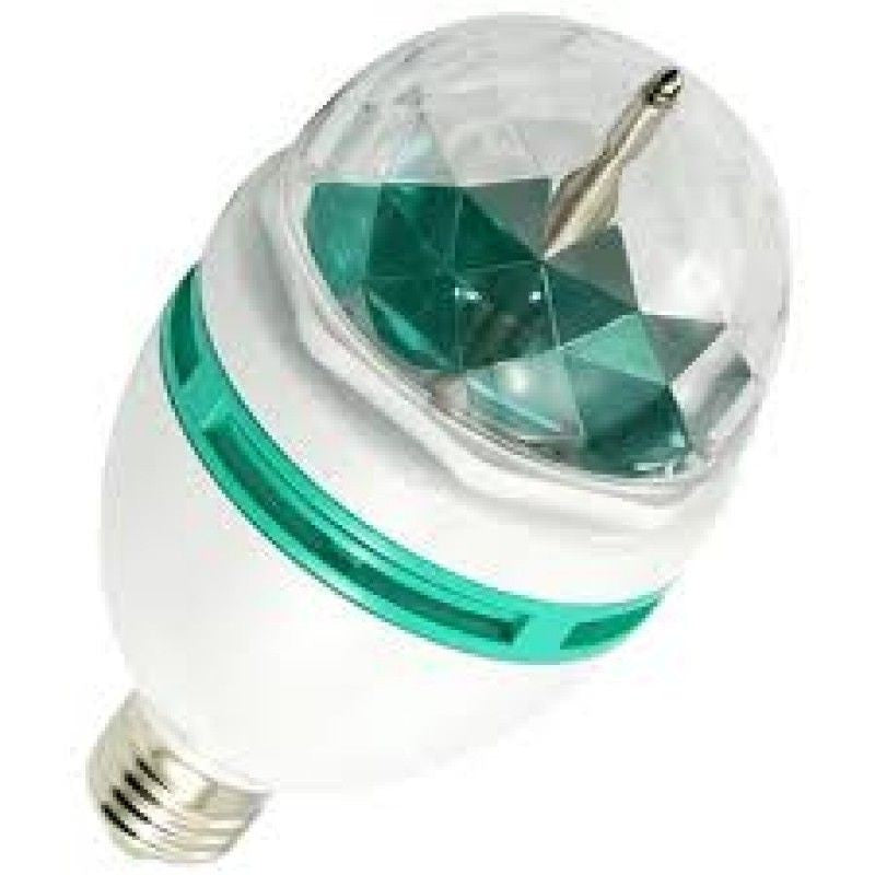 Bec LED E27 3W Cristal Multicolor Autorotativ