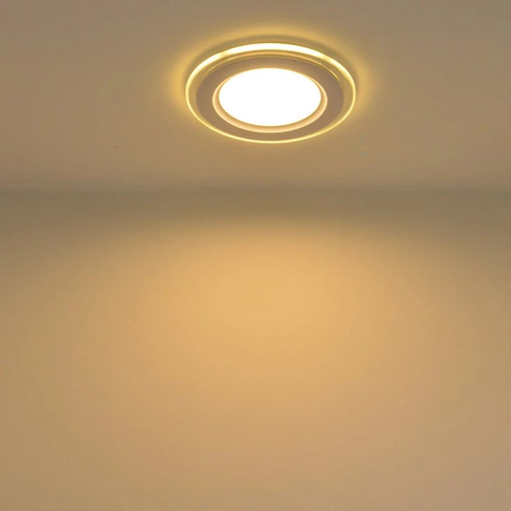 Spot LED 15W Rotund Mat Rama Sticla / ⌀200mm / Incastrabil