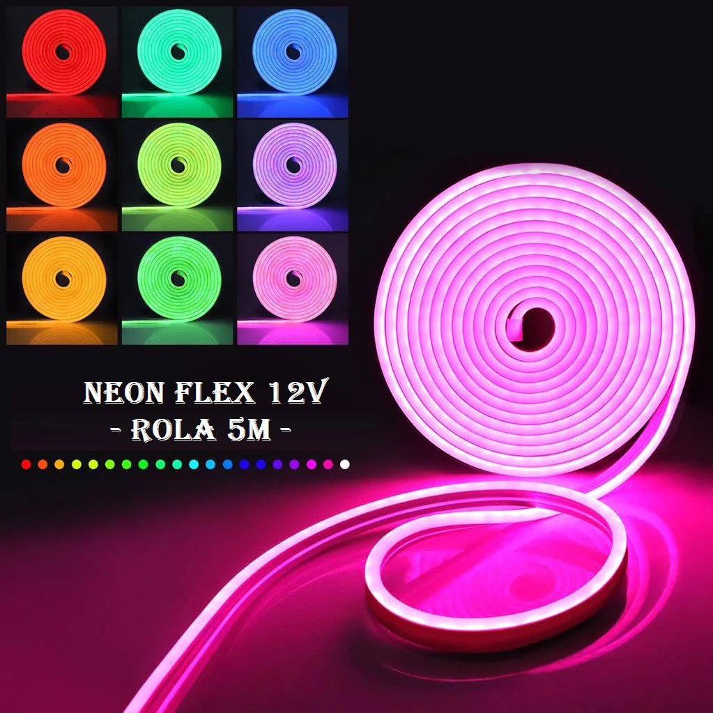 NEON FLEX LED 12V IP65 5 Metri
