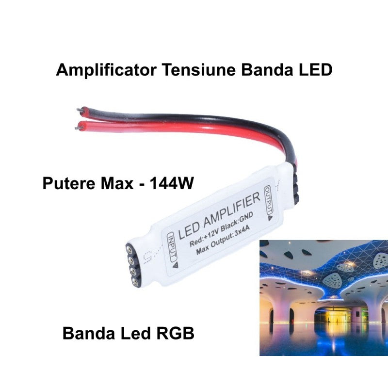 Mini Amplificator RGB 12A 12V