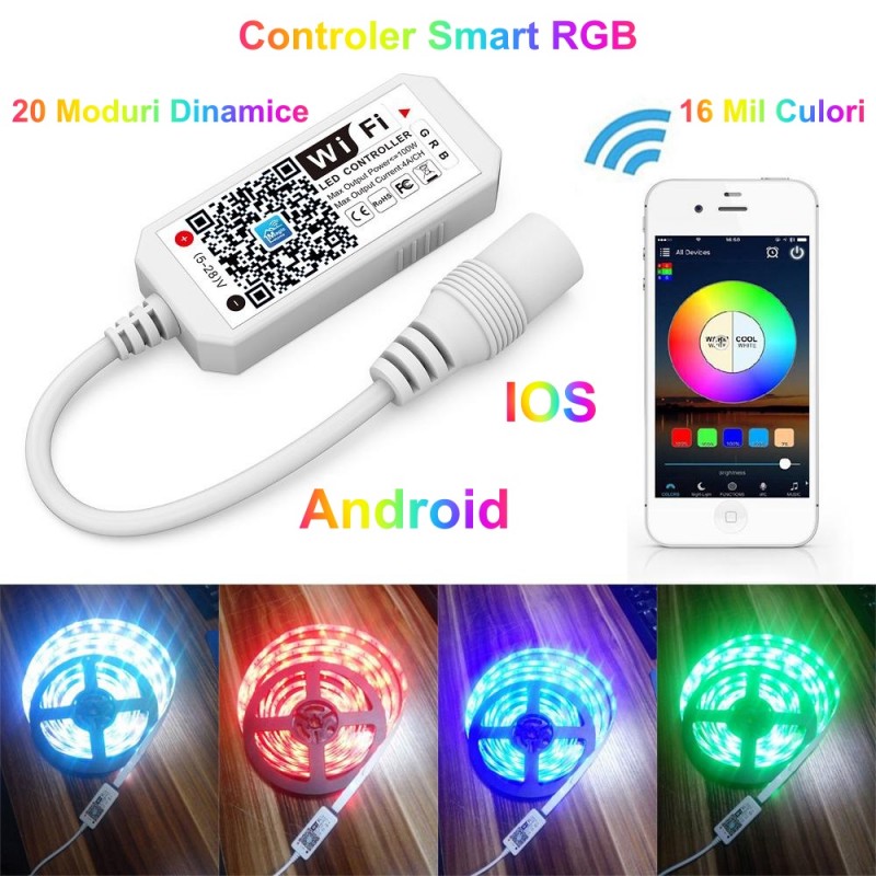 Controller RGB SMART Wifi 8.5A 12V