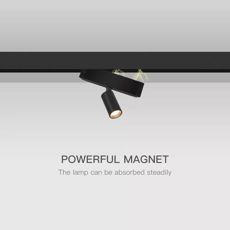 Spot LED 5W Magnetic Negru Cilindru